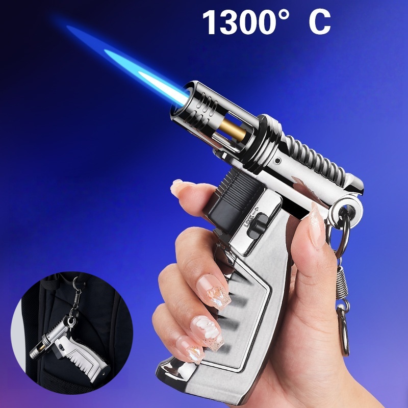 Kitchen Baking Torch - Pemantik Tiup Kapasitas Tinggi Logam Baru