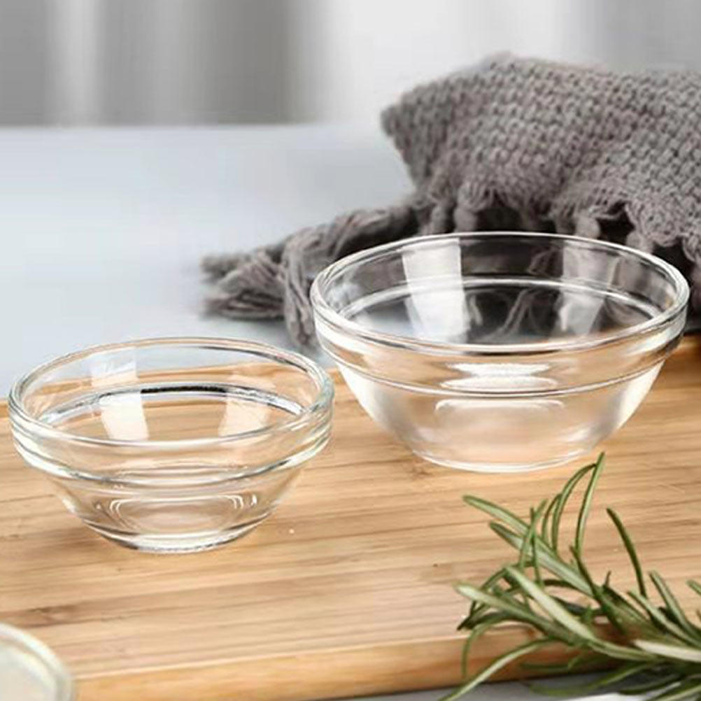 Kitchen Glass Baking Set - 4Pcs Mangkuk Kaca Puding Wadah Makanan