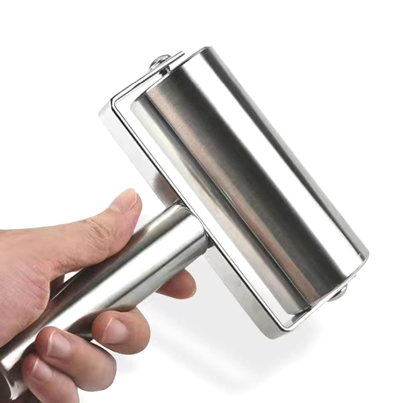 Kitchen Roller Baking - Penggiling Adonan Stainless Steel Dua Kepala