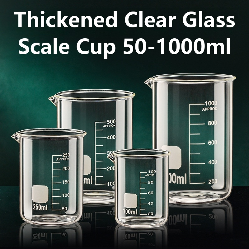 Kitchen Glass Baking Set - 50-1000Ml Set Kombinasi Gelas Ukur Kaca
