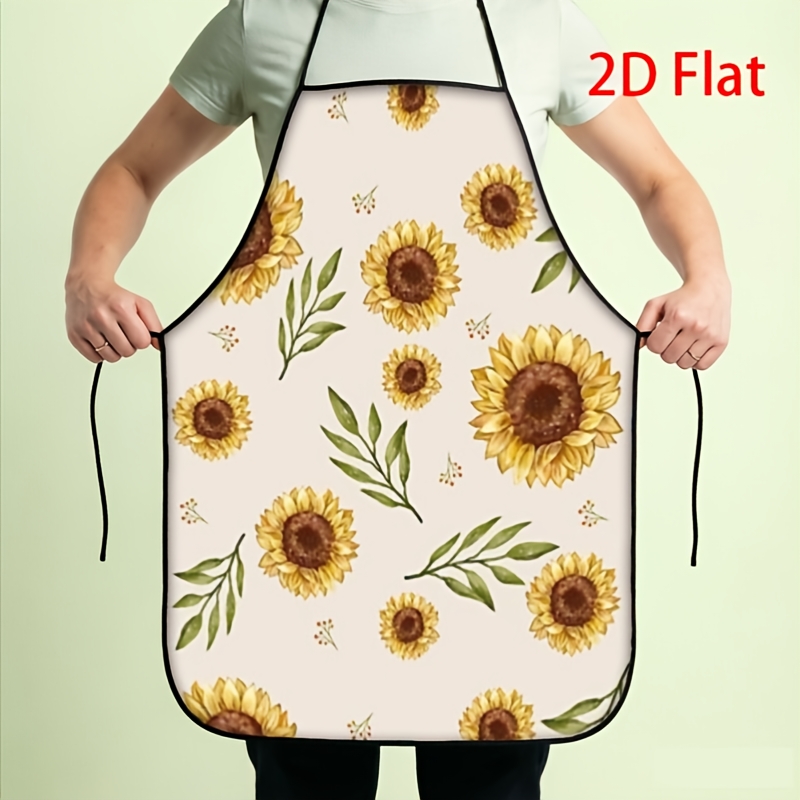 Kitchen Baking Background - 1pc Celemek Kreatif Cetak 2D Motif