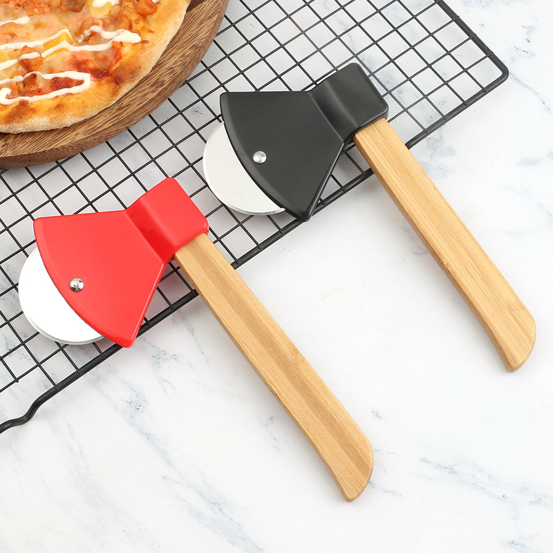 Kitchen Roller Baking - Pisau Pemotong Pizza Bentuk Kapak Gagang