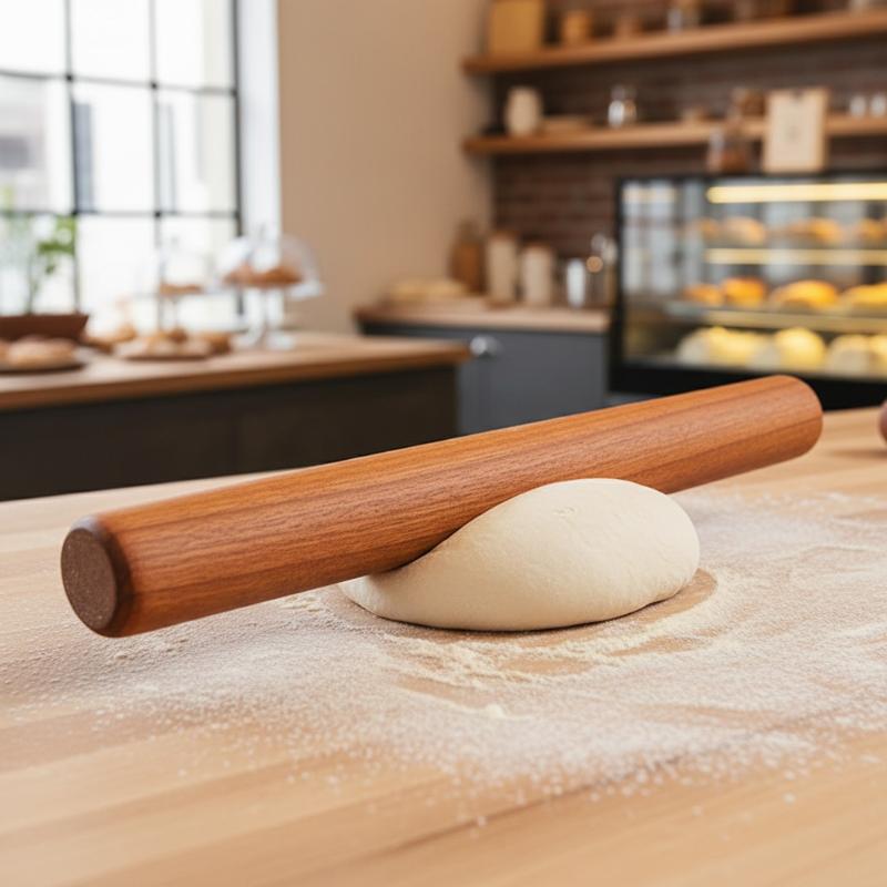 Penggilas Adonan Kayu 30cm, Al - Kitchen Roller Baking ulasan dan harga