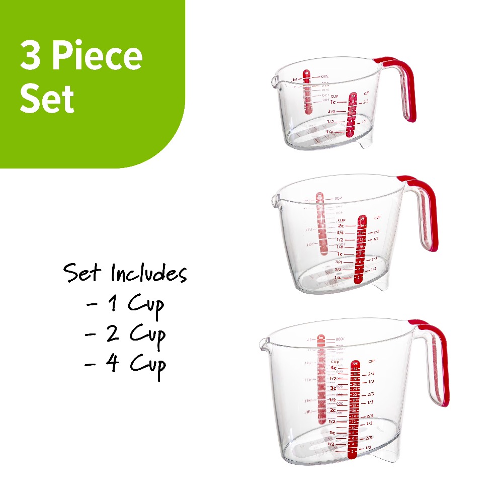 Set 3 Gelas Ukur Cair dengan S - Kitchen Glass Baking Set ulasan dan harga
