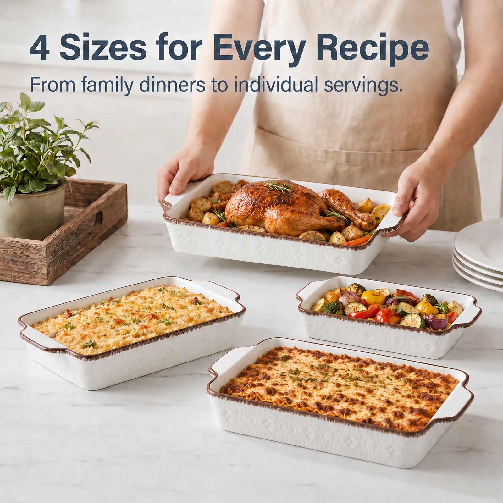 Peralatan Masak Casserole Untu - Kitchen Glass Baking Set ulasan dan harga