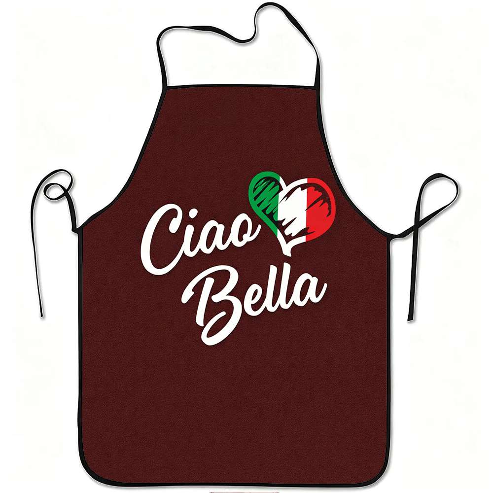 1 Buah Apron Bertema Italia ya - Kitchen Baking Gift Ideas ulasan dan harga