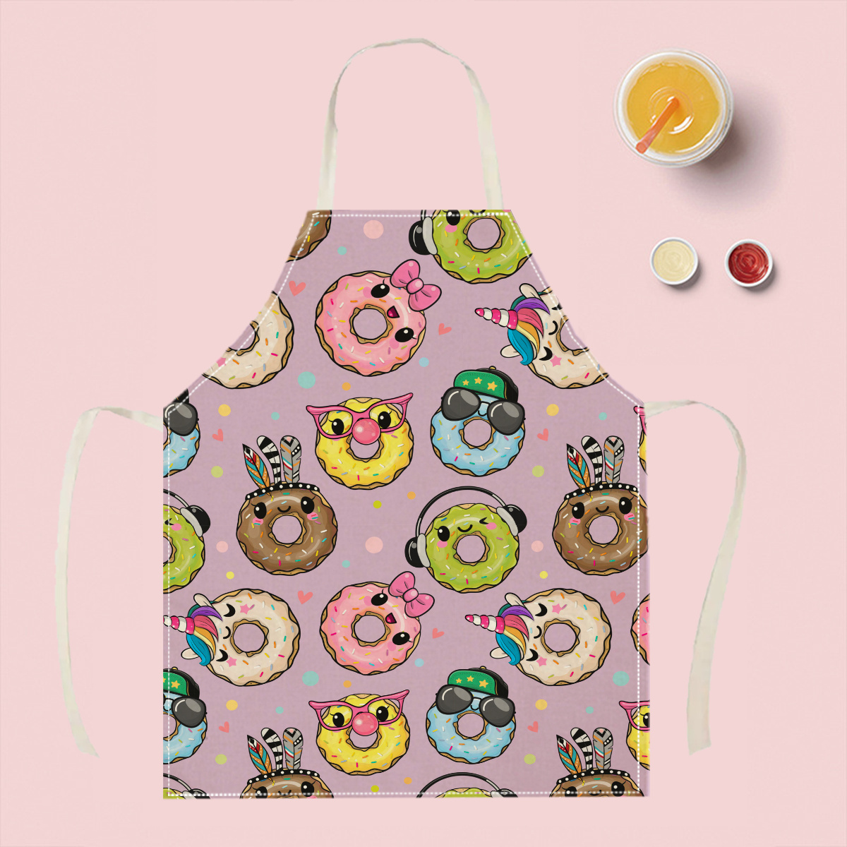 1 Buah Celemek Donat Kartun Lu - Kitchen Baking Gift Ideas ulasan dan harga