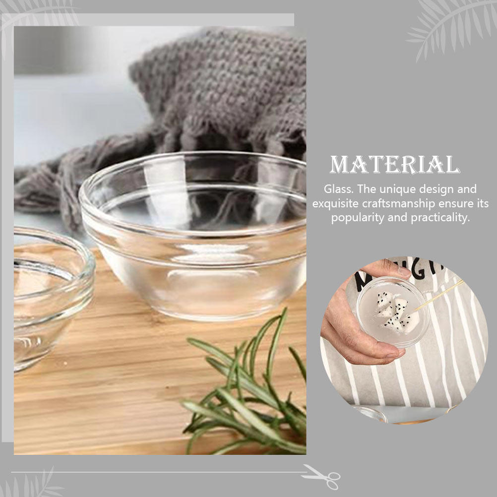 4Pcs Mangkuk Kaca Puding Wadah - Kitchen Glass Baking Set ulasan dan harga