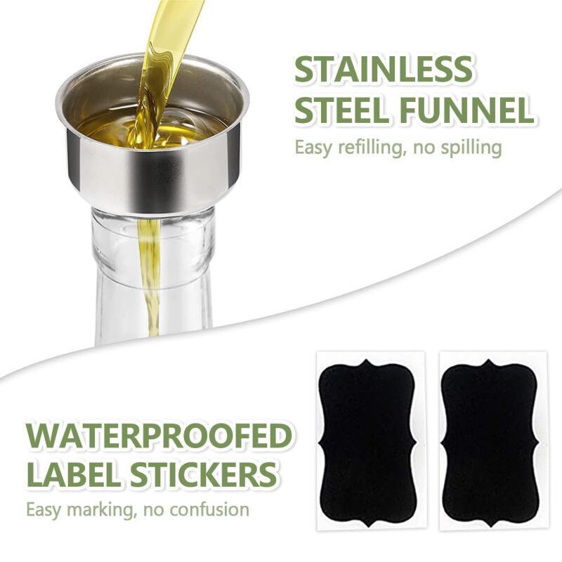 Botol Dispenser Minyak dan Cuk - Kitchen Glass Baking Set ulasan dan harga