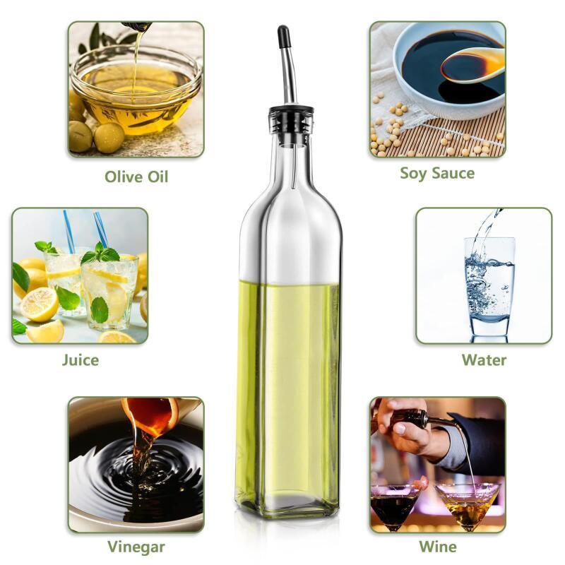 Botol Dispenser Minyak dan Cuk - Kitchen Glass Baking Set ulasan dan harga