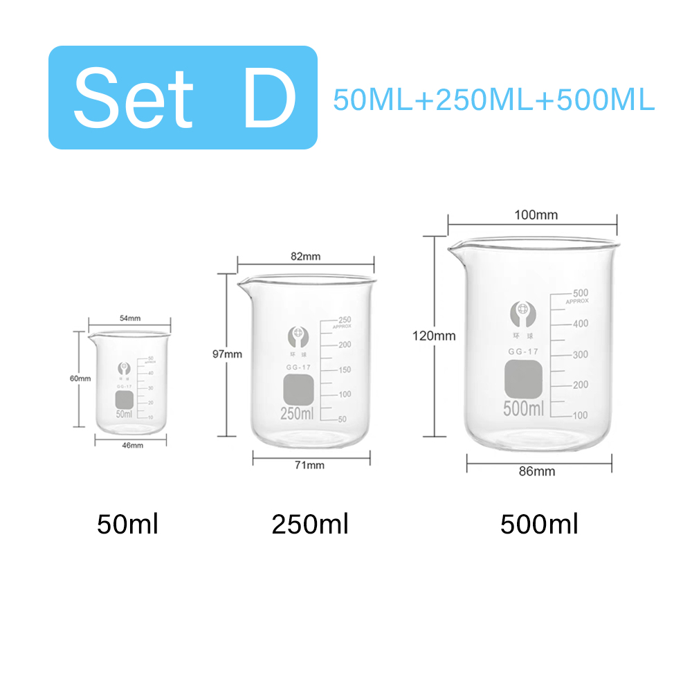 3 Buah/Set Set Gelas Ukur Kaca - Kitchen Glass Baking Set ulasan dan harga