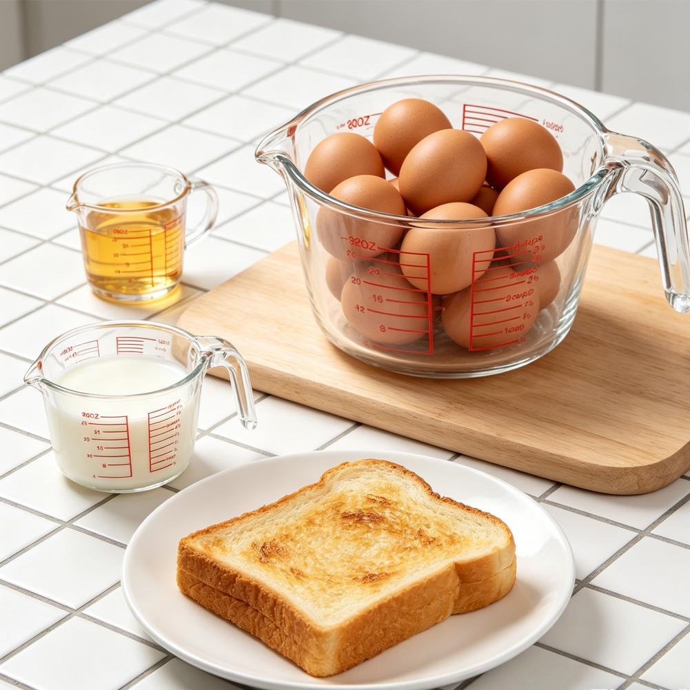 Set Gelas Ukur 3pcs Gelas Ukur - Kitchen Glass Baking Set ulasan dan harga