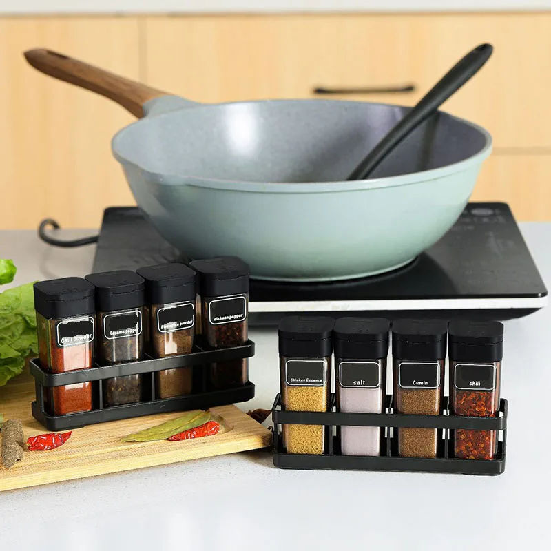 Set Organizer Bumbu 4-in-1 - B - Kitchen Glass Baking Set ulasan dan harga