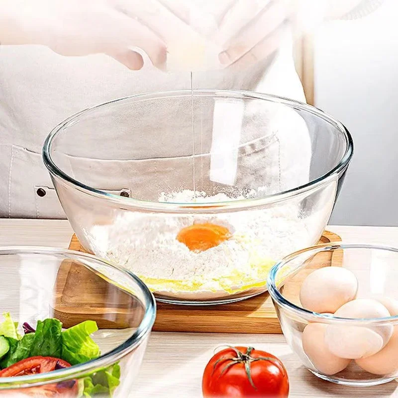 Mangkuk bantuan dapur kaca Set - Kitchen Glass Baking Set ulasan dan harga