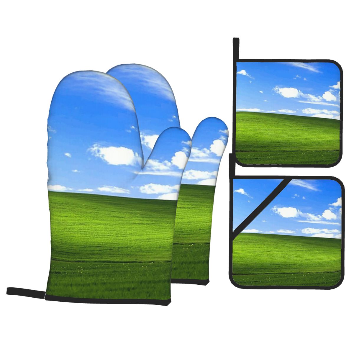 Sarung Tangan Oven dan Penyang - Kitchen Baking Background ulasan dan harga