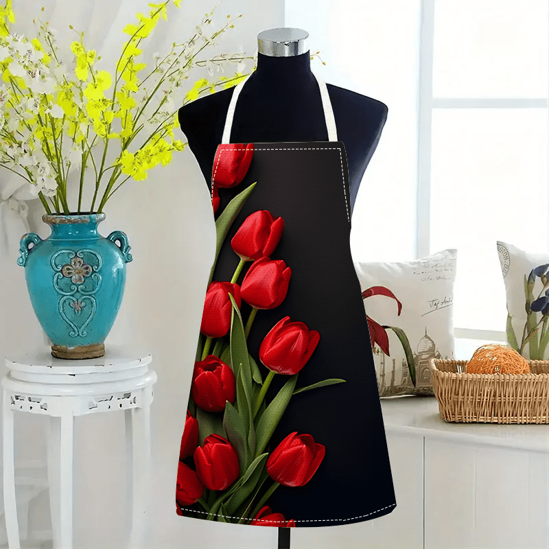 1 Buah Celemek Linen Latar Bel - Kitchen Baking Background ulasan dan harga