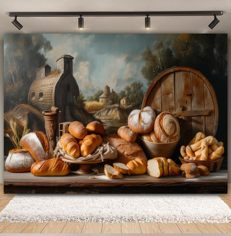 Latar Belakang Memasak Roti un - Kitchen Baking Background ulasan dan harga