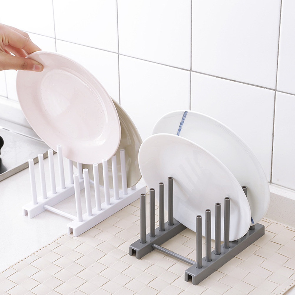 Rak Piring Plastik Abu-abu, Or - Kitchen Baking Cupboard ulasan dan harga