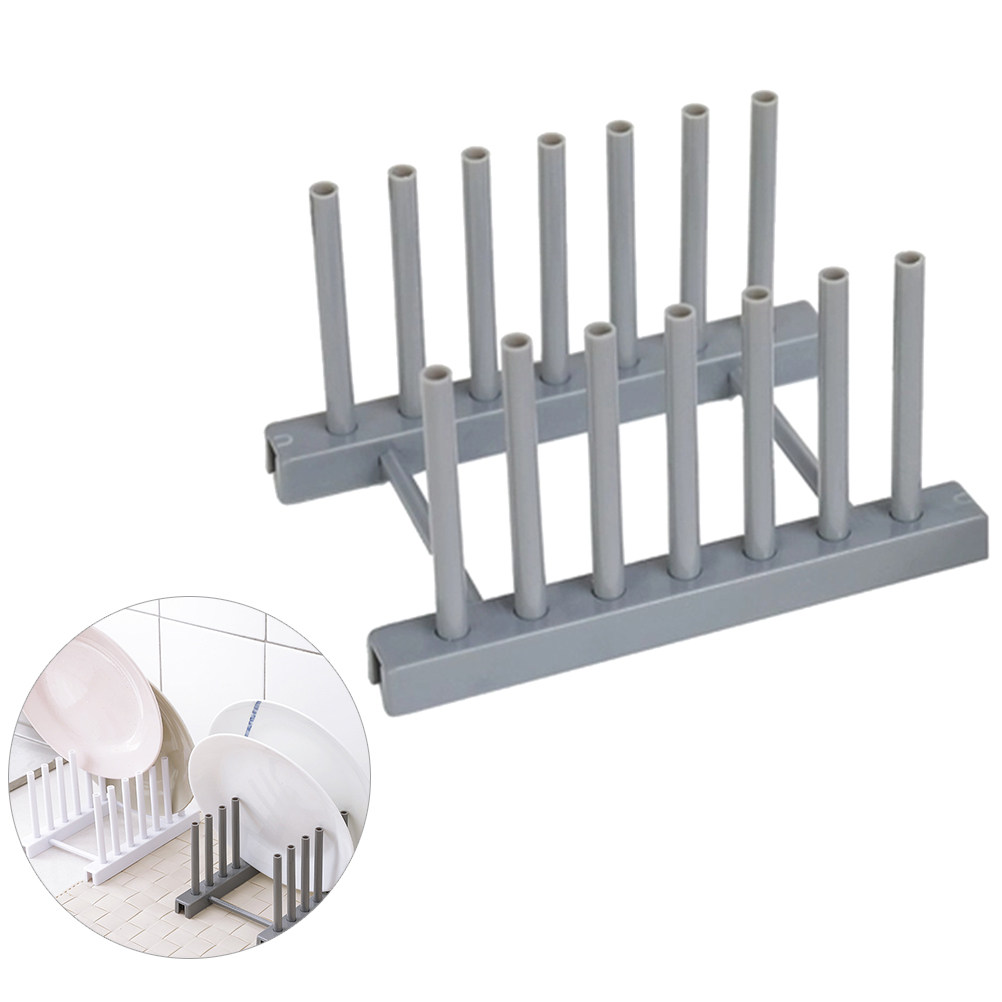 Rak Piring Plastik Abu-abu, Or - Kitchen Baking Cupboard ulasan dan harga