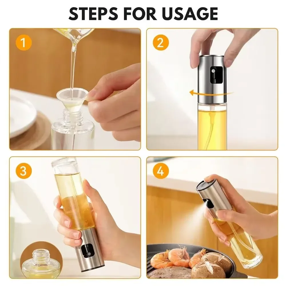 Botol Semprot Minyak Kaca untu - Kitchen Glass Baking Set ulasan dan harga