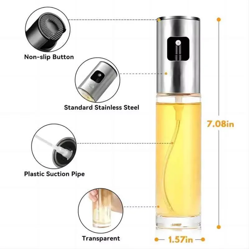 Botol Semprot Minyak Kaca untu - Kitchen Glass Baking Set ulasan dan harga