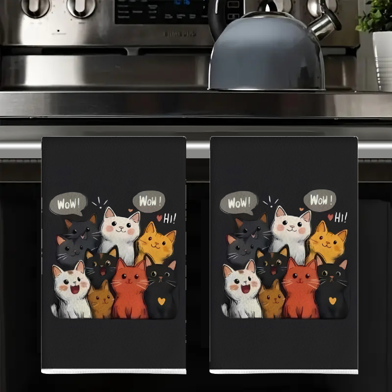 2 Buah, Handuk Dapur Bertema K - Kitchen Baking Background ulasan dan harga