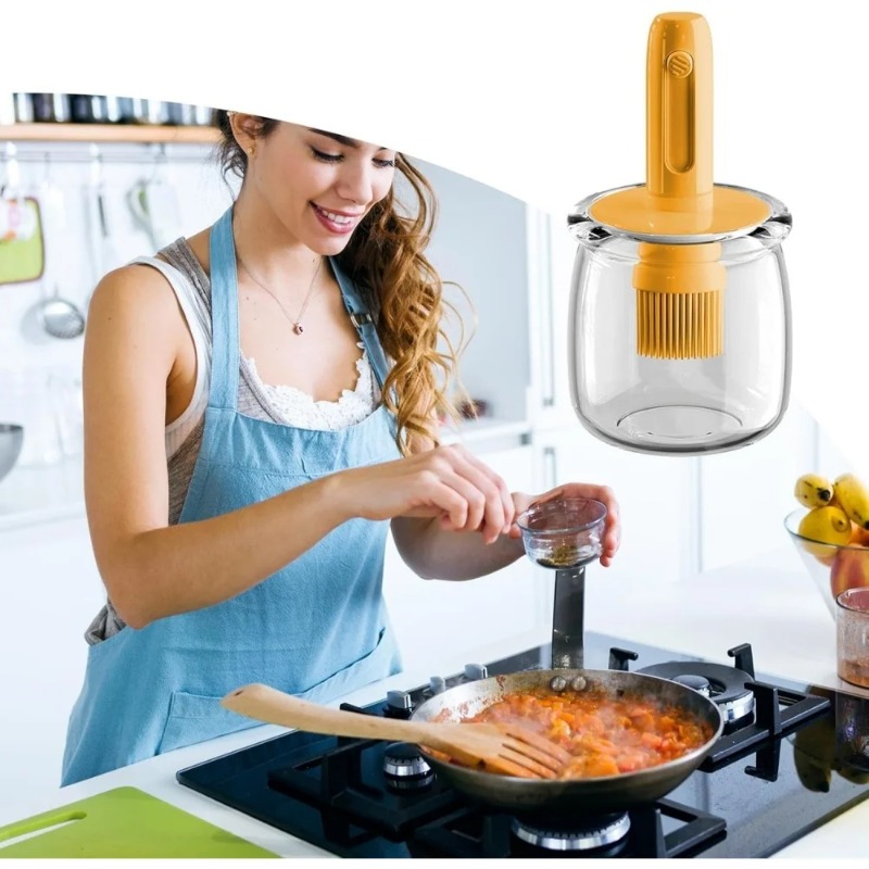 Botol Dispenser Minyak dengan  - Kitchen Glass Baking Set ulasan dan harga