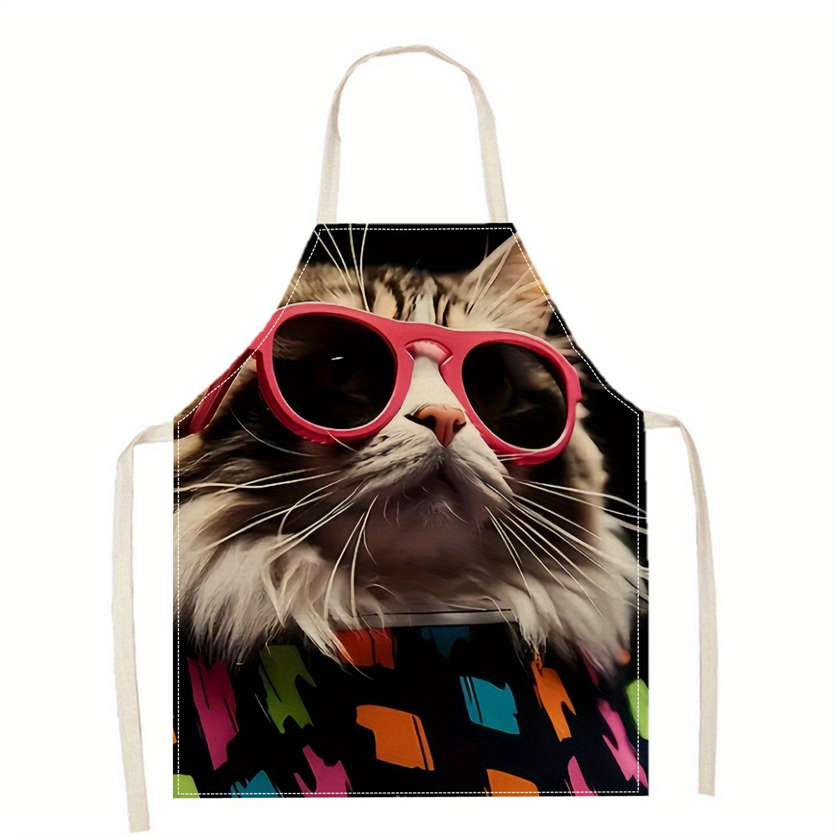 Celemek Linen Motif Kacamata H - Kitchen Baking Gift Ideas ulasan dan harga